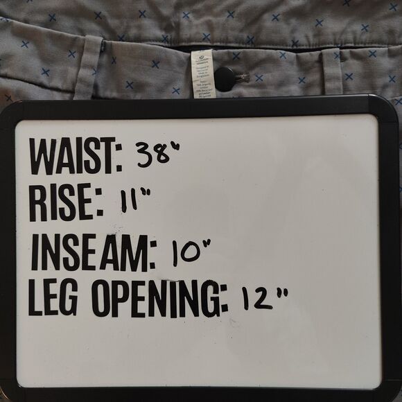 Lululemon Mens 38" Casual Chino All Over Print 10" Inseam Shorts Gray Logo Golf - Picture 6 of 6